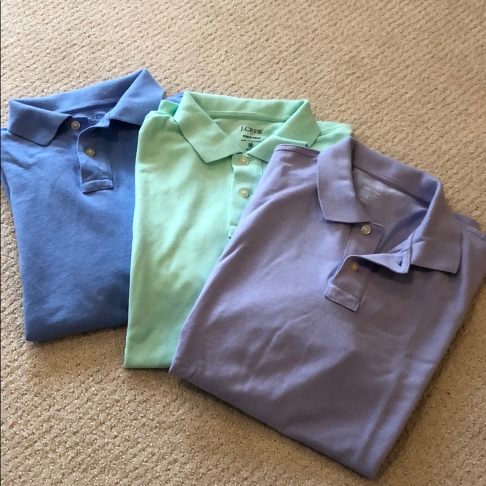 Bundle of great J. Crew Pique Polo Shirts!